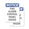 Signmission Fire Alarm Control Panel Inside, 12 in W x Rectangle, Plastic OS-2PACK-NS-P-1218-V-12520 - alternate 1